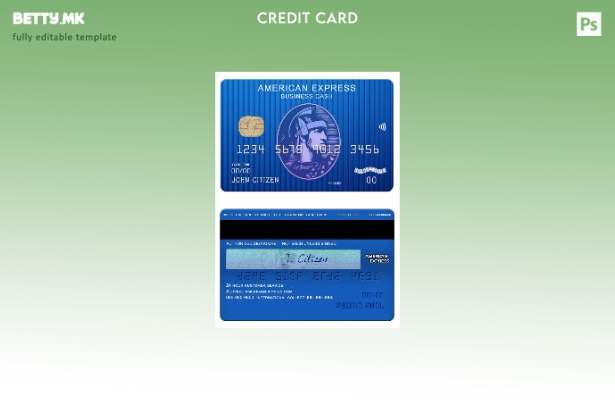 Модерен стил на САД Спрингсајд хипотекарна банка шаблон за деловна готовина карт